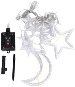 Aigostar - LED solárny vianočný reťazec 120×LED/8 funkcií 3×0,6 m 500 mAh IP65 studená biela