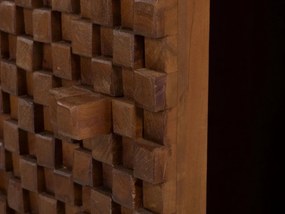 furniture-nabytek.cz - Masívna šatní skriňa Abadi z akáciového a mangového dreva, lakovaná, hnedá – 75×44×190 cm