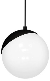 Závesné svietidlo Sfera, 1x biele sklenené tienidlo, b