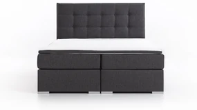 Manželská posteľ Boxspring 180 cm Irma 01 (čierna). Akcia -20%. Vlastná spoľahlivá doprava až k Vám domov. 1044598