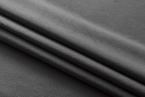 Sivý zatemňovací záves VELVET 140x250 cm Zavesenie: Kovové krúžky