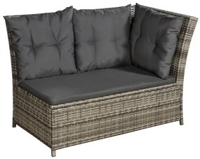 InternetovaZahrada - Ratanová zostava Santa Catalina - sivá