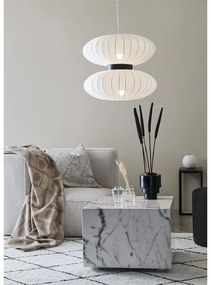 Biele závesné svietidlo Markslöjd Daburu 2L