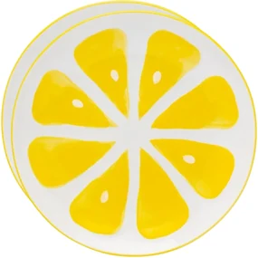 Altom Sada keramických tanierov Tropicana citrón20 cm, 2 ks