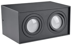 Bodové svietidlo HADAR Q2 2xGU10/10W/230V čierna