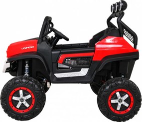 Ramiz Mercedes Benz Unimog pre deti Off-road Červená + pohon 4x4 + diaľkové ovládanie
