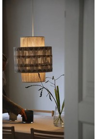 Závesné svietidlo v prírodnej farbe s tienidlom z textilu a juty ø 45 cm Ano – Markslöjd