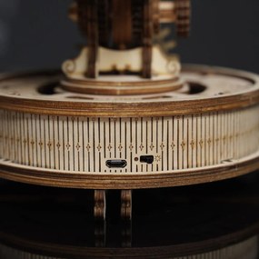 Robotime Rokr Svítící 3D dřevěné puzzle Globus 180 ks