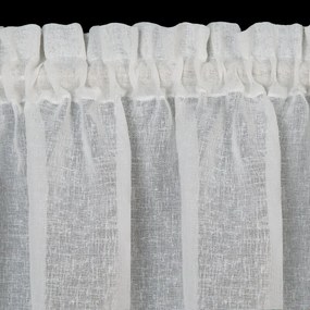 Dekorstudio Kuchynská záclonka ESTERA zdobená kvetinovou potlačou a čipkou 150 x 60 cm