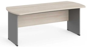 Stôl Manager 180 x 85 cm, agát svetlý / sivá