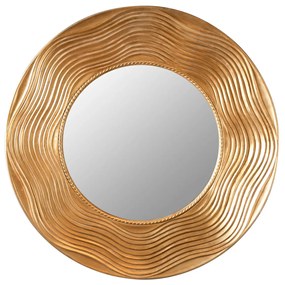 Nástenné zrkadlo Circle 100cm okrúhle zlaté