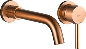 Rea Lungo Long, podomietková umývadlová batéria + BOX inštalačný systém, medená matná, REA-B4601