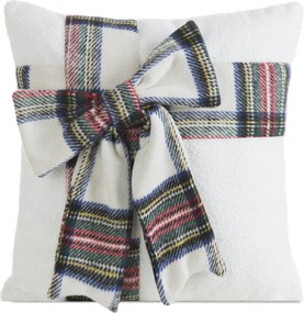 CHLPATÁ VIANOČNÁ DEKORAČNÁ OBLIEČKA NA VANKÚŠ SCARF 45X45 CM VZOROVANÁ