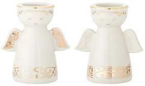 Kameninové svietniky v súprave na čajovú sviečku 2 ks Faella – Bloomingville