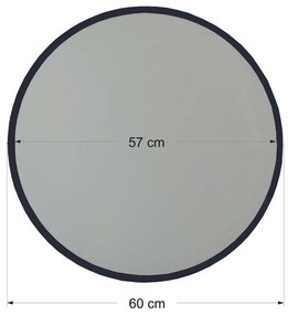 Kruhové zrkadlo Čierne zrkadlo 60 cm