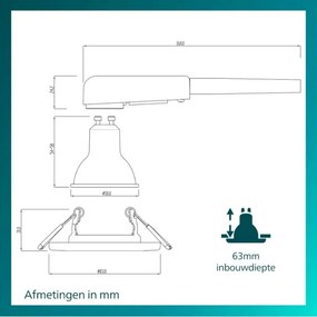 Philips - SADA 5x podhľadových svietidiel PERIDOT 1xGU10/7W/230V čierne