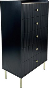 XXXLutz KOMODA, čierna, farba duba, 70/121,6/40 cm Xora - Komody - 002479000213