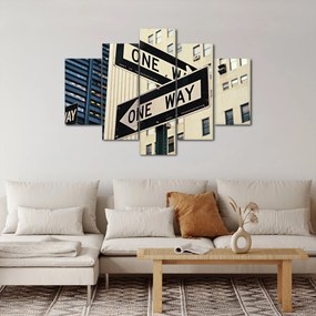Obraz - New York ONE WAY (150x105 cm)