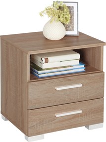 XXXLutz NOČNÝ STOLÍK, dub sonoma, 45/47,5/35 cm Carryhome - Spálňové sety - 002647004802