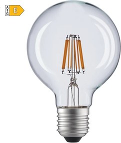 Diolamp LED Globe Filament žiarovka číra G80 10W/230V/E27/4000K/1260Lm/360°