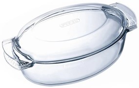 Pyrex Sklenená zapekacia misa s vekom, 5,8 l