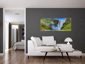 Obraz - Vodopád Seljalandsfoss (120x50 cm)