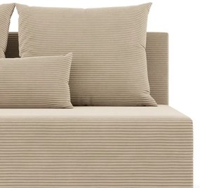 Rohová rozkladacia sedačka FERMO Poso krémová