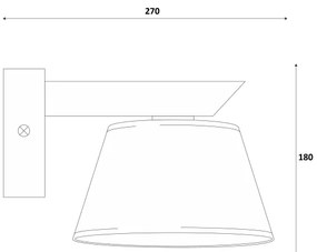 Nástenné svietidlo ANTONIO 1xE14/40W/230V