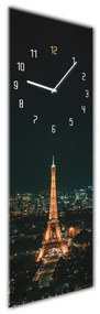 Nástenné hodiny Styler Glassclock Paris, 20 × 60 cm