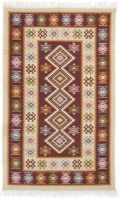 Obojstranný koberec / behúň Kilim bordový 2