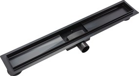 Odtokový žľab REA NEOX PURE 100 cm, čierna mat