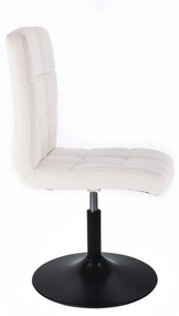 LuxuryForm DESIGN Stolička TOLEDO na čiernom tanieri - biela