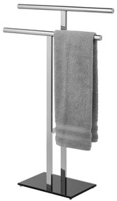 WENKO 25389100 - Stojan na uteráky LAVA 50x81,5 cm nerez/strieborná/čierna