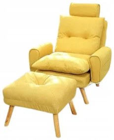 Sammer Čalúnené kreslo do obývačky v žltej farbe S1380 zlte