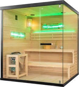 BPS-koupelny Fínska sauna Relax HYD-4785 180x160, 4-5 osôb