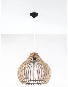 Béžové závesné svietidlo Sollux Pantilla