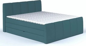 Posteľ boxspring Fresco 180x200 cm, petrolejová látka