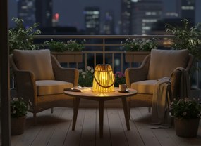 Solárna LED lucerna Sofian 18 cm žltá