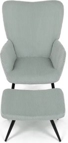 Kreslo modré s podnožkou AK-L7285 BLUE6