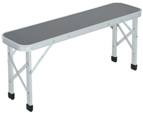 Turistický stolík ROI s dvoma lavicami sivý