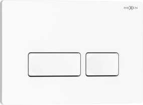 Mexen Tex 04, tlačidlo na splachovanie, biela lesklá, 6104-01