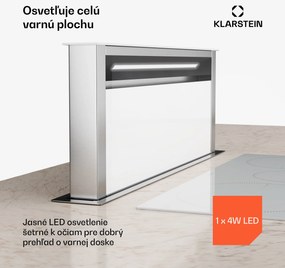 Klarstein Royal Flush Eco digestor, Výsuvný, 714 m³/h, Boost, Dotykové ovládanie, EEK A++