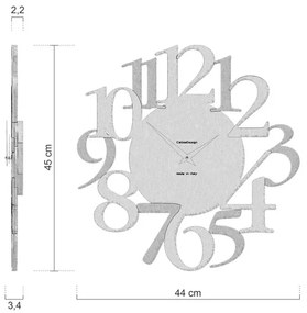 Designové hodiny 10-020-44 CalleaDesign Russel 45cm