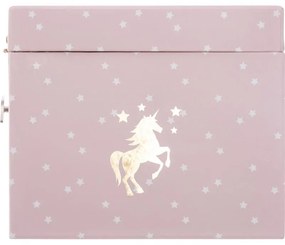 Hrací skříňka pro děti Unicorn růžová