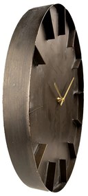Šedé antik nástenné kovové hodiny Philco - Ø 49*5 cm / 1*AA