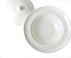 Porcelánová miska s pokrievkou BASIC 400ml biela