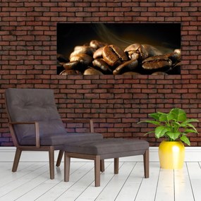 Obraz - Kávové zrná (120x50 cm)