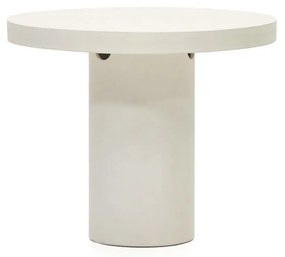Záhradný okrúhly stôl blava ø 90 cm biely MUZZA