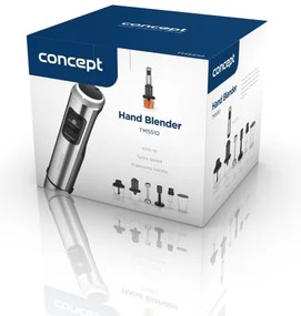 Concept TM5510 - Tyčový mixér s príslušenstvom 1500W/230V čierna/nerez