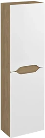 Sapho Sapho, WAVE skrinka vysoká 40x140x20cm, ľavá/pravá, biela/dub cuneo, WA250-3025